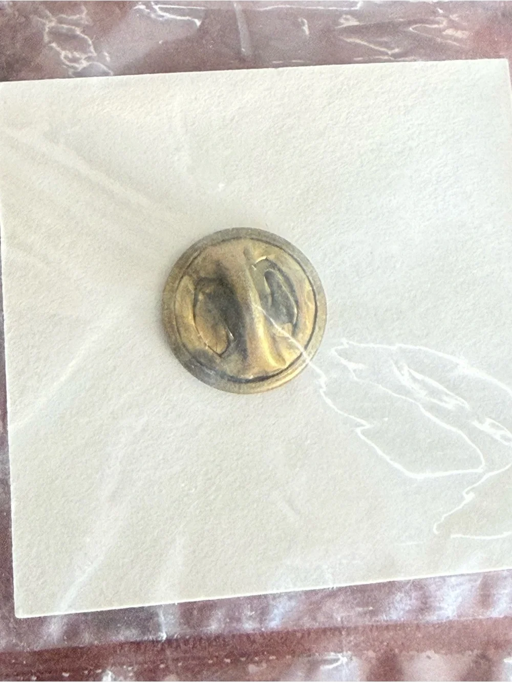 Vintage 3 Gallon Blood Donor Pin Gold Plate Red Cross Enamel Original Card